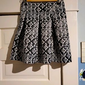 XHILARATION Women's Skirt Heavy Weight Black and W